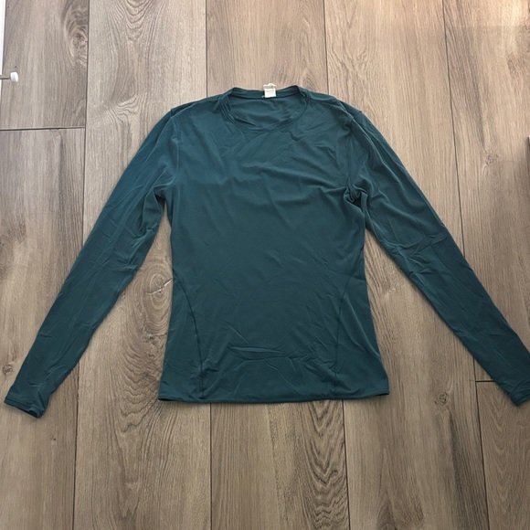 lululemon athletica Deep Teal Wandermost Ultra Soft Nulu Crew Neck long sleeve - Picture 5 of 6